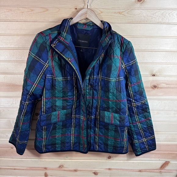 Talbots Jackets & Blazers - Talbots tartan plaid jacket size Large